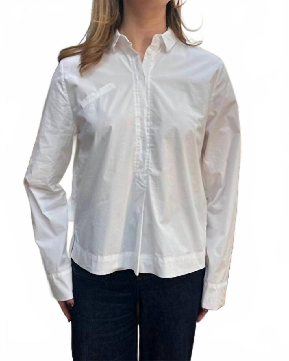 NEW KRISTENSEN DU NORD crisp collared shirt in white